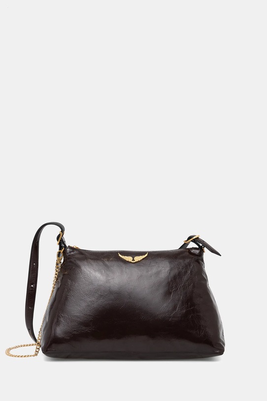 ZADIG&VOLTAIRE torebka skórzana nie mieści A4 brązowy LWBA04320