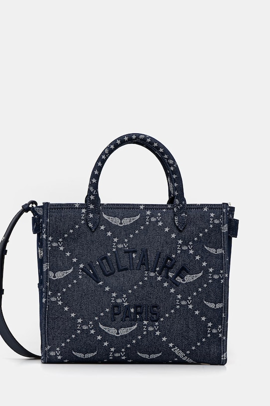 ZADIG&VOLTAIRE torebka mieści A4 granatowy LWBA04248