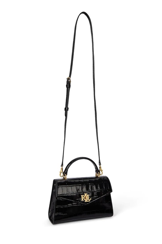 Lauren Ralph Lauren torebka skórzana 431974462 czarny SS26