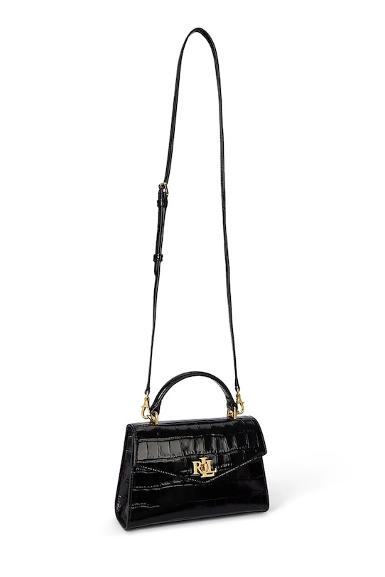 Lauren Ralph Lauren torebka skórzana 431974462 czarny SS26