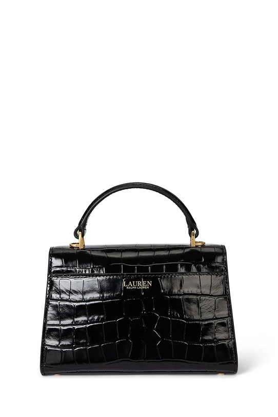 Akcesoria Lauren Ralph Lauren torebka skórzana 431974462 czarny