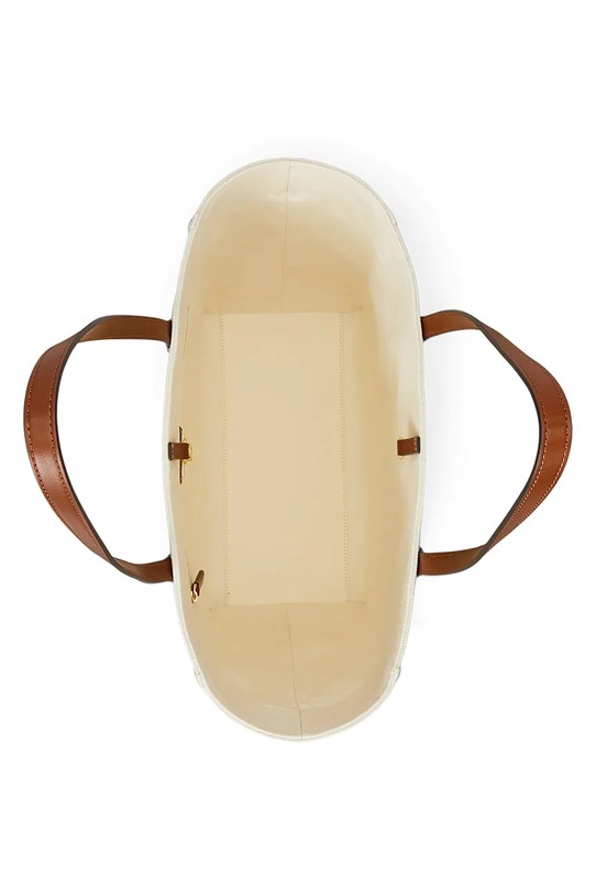 Lauren Ralph Lauren torebka bawełniana beżowy 431982234