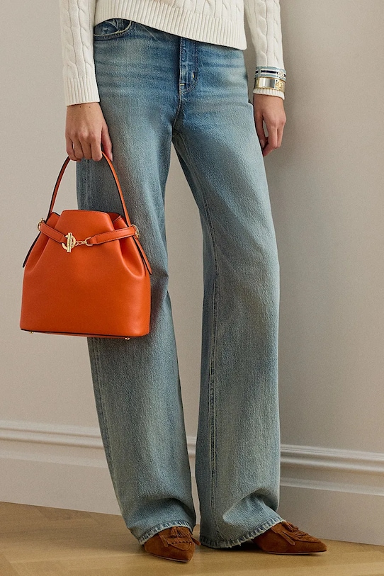 Kožna torba Lauren Ralph Lauren 431982787