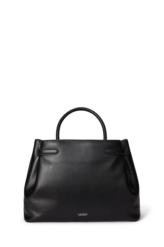 Akcesoria Lauren Ralph Lauren torebka skórzana 431P03417 czarny