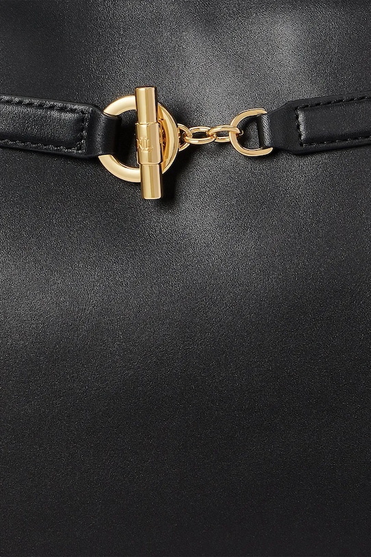 Lauren Ralph Lauren torebka skórzana 431P03417 czarny