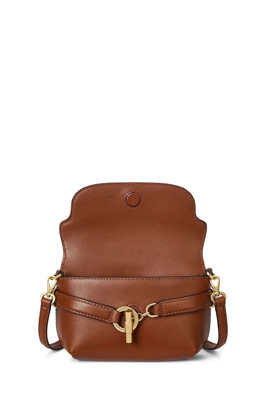 Lauren Ralph Lauren torebka skórzana brązowy 431P04297