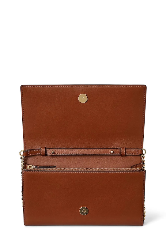 Lauren Ralph Lauren torebka skórzana brązowy 432980206