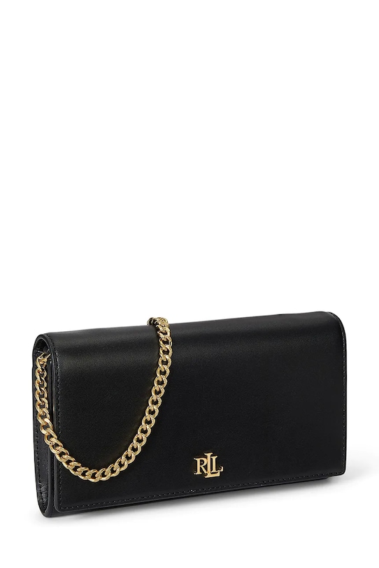 Lauren Ralph Lauren torebka skórzana 432980206 czarny SS26