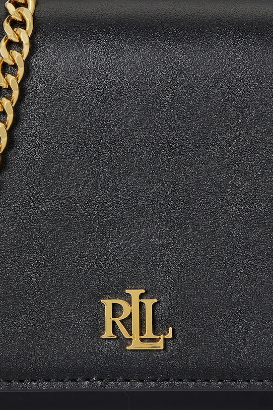 Lauren Ralph Lauren torebka skórzana 432980206 czarny