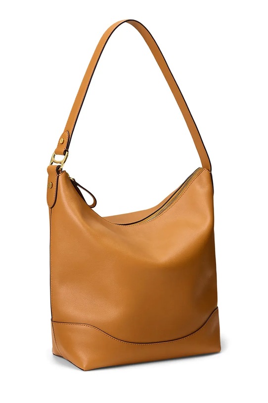 Kožená kabelka Lauren Ralph Lauren 431P03419 hnědá SS26