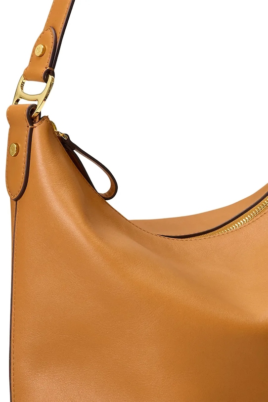 Lauren Ralph Lauren torebka skórzana 431P03419 brązowy