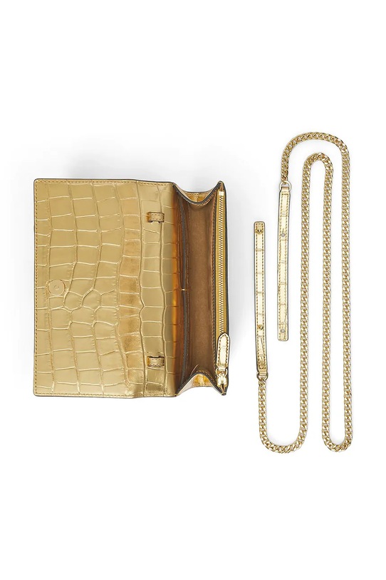 Kožená kabelka Lauren Ralph Lauren 432P04760 béžová