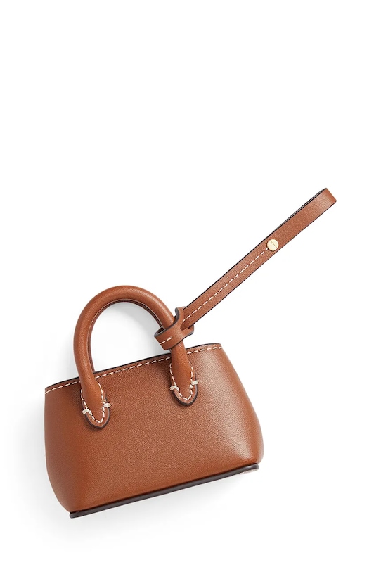 Kožená kľúčenka Lauren Ralph Lauren 432P07358 hnedá SS26