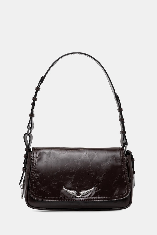 ZADIG&VOLTAIRE torebka skórzana bez paska brązowy LWBA04169