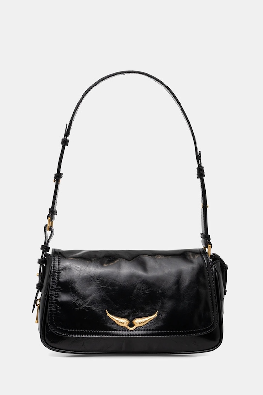 Δερμάτινη τσάντα ZADIG&VOLTAIRE δεν χωράει Α4 μαύρο LWBA04169