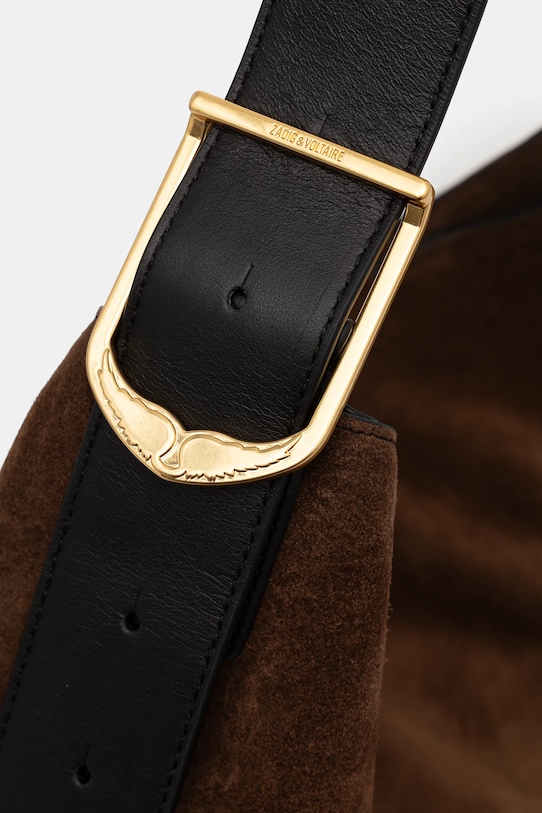 ZADIG&VOLTAIRE torebka zamszowa brązowy LWBA04198