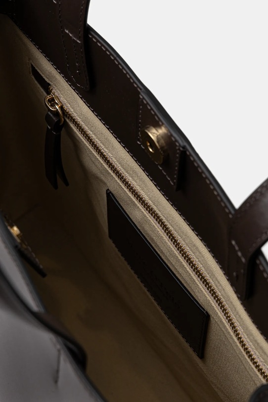 Marc O'Polo torebka skórzana 5000009275 brązowy