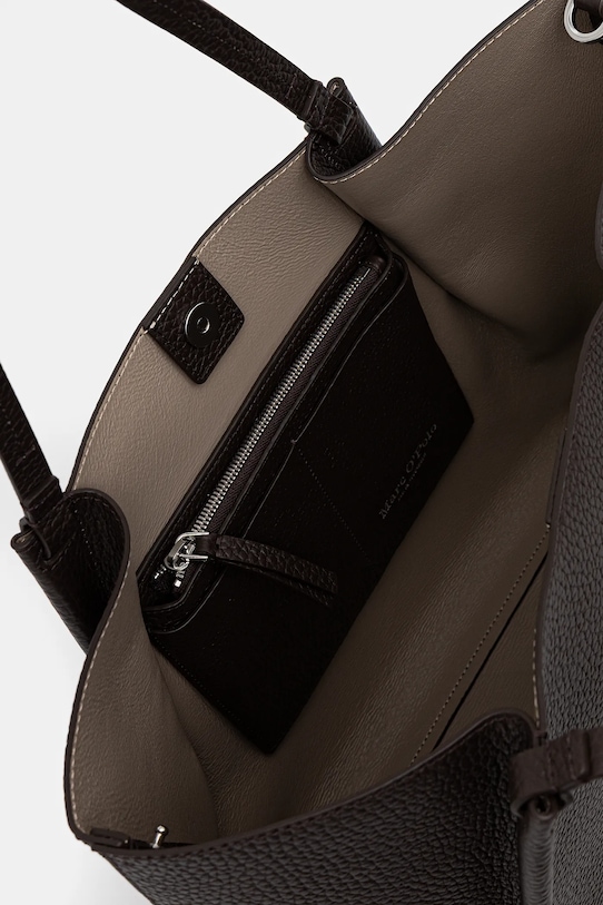 Marc O'Polo torebka skórzana 5000009281 brązowy