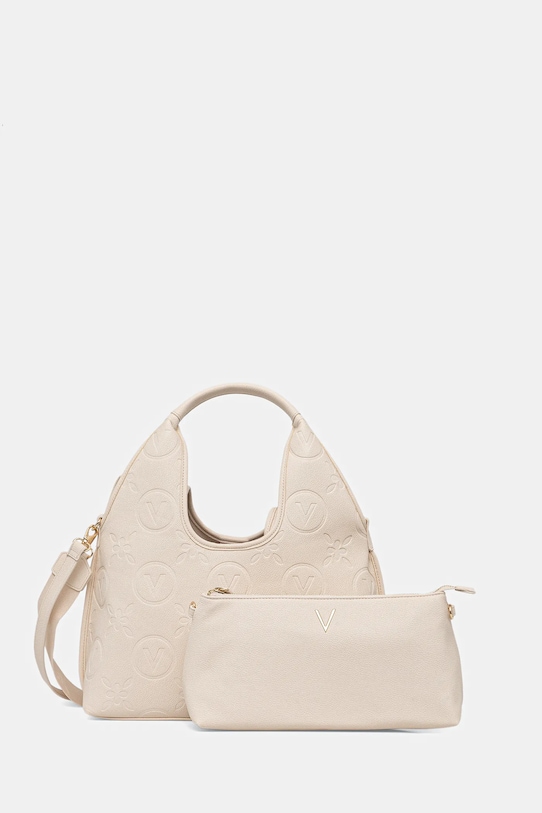 Valentino Bags torebka SAMBA RE mieści A4 beżowy VBS8ZG02