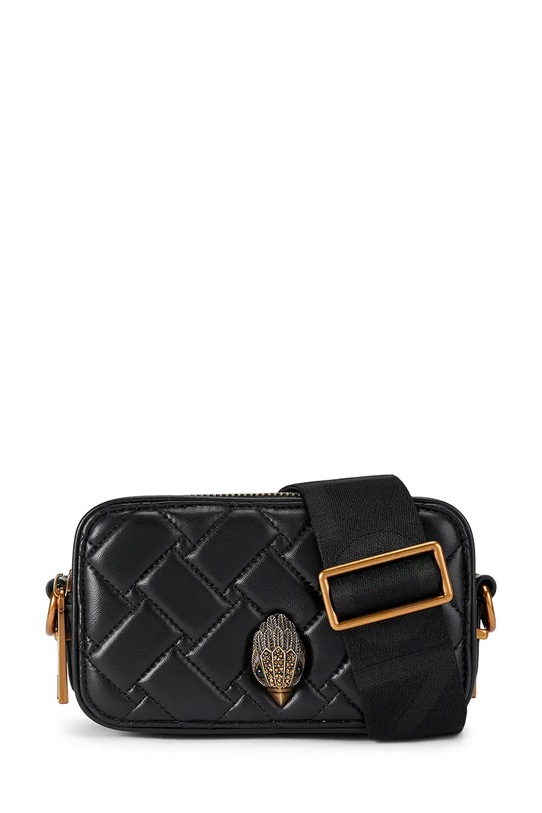 Kurt Geiger London torebka skórzana Kensington nie mieści A4 czarny 5389100109