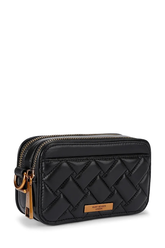 Akcesoria Kurt Geiger London torebka skórzana Kensington 5389100109 czarny