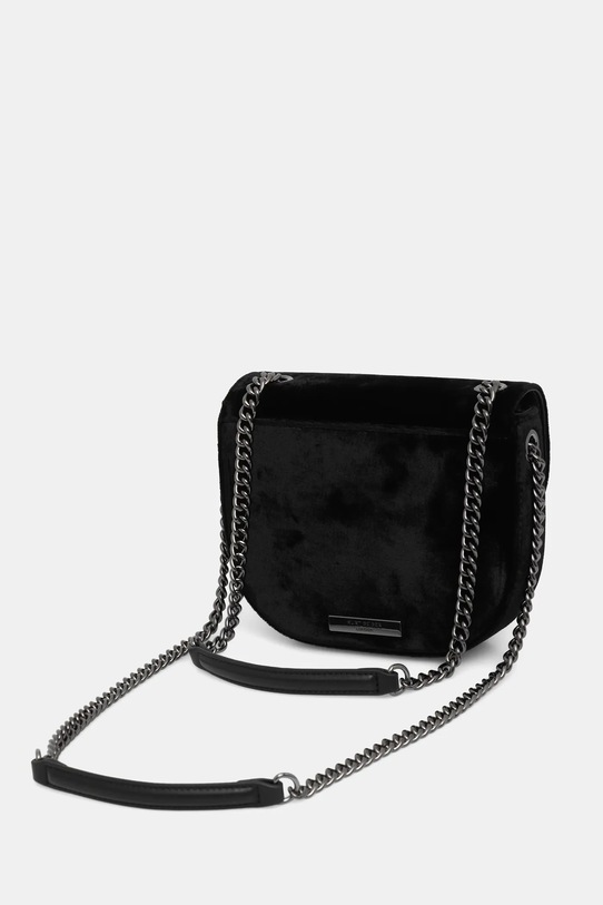 Akcesoria Kurt Geiger London torebka welurowa Chelsea 5365200789 czarny