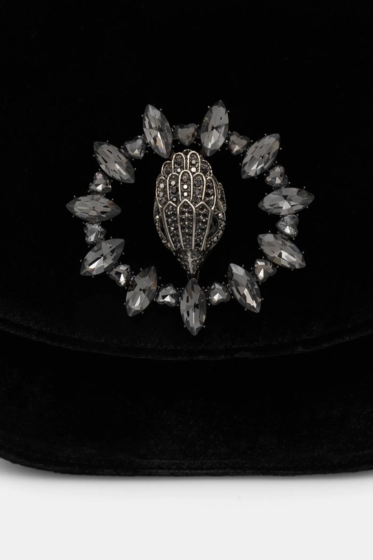 Kurt Geiger London torebka welurowa Chelsea czarny 5365200789