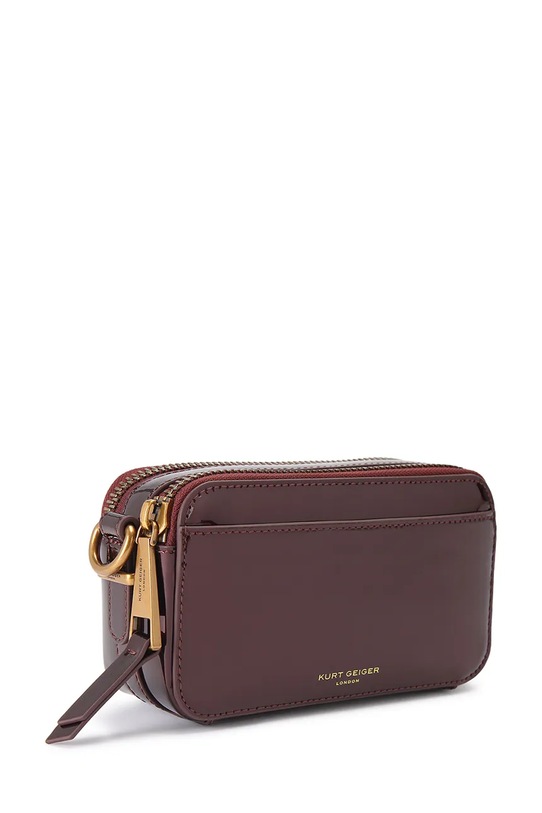 Doplňky Kožená kabelka Kurt Geiger London Shoreditch 5390354309 burgundské