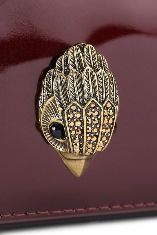 Kožená kabelka Kurt Geiger London Shoreditch 5390354309 burgundské