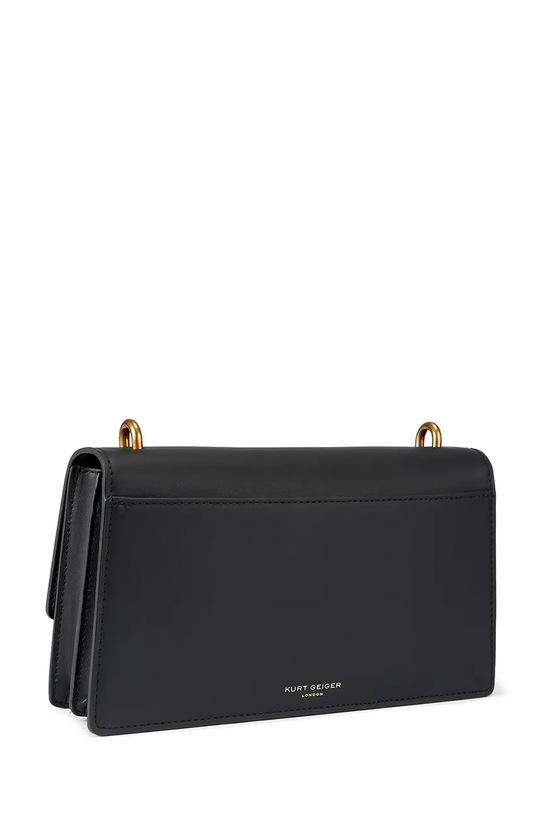 Kurt Geiger London torebka skórzana Shoreditch 5383800109 czarny SS26