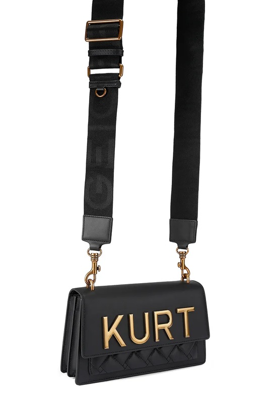 Akcesoria Kurt Geiger London torebka skórzana Shoreditch 5383800109 czarny