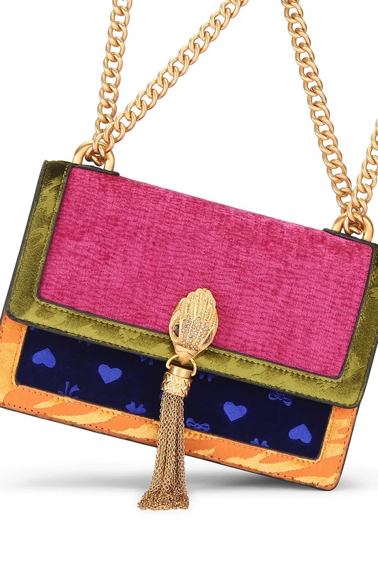 Kurt Geiger London torebka welurowa Shoreditch multicolor 3536269789