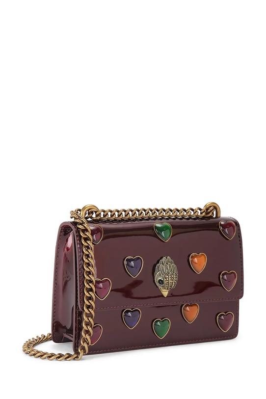 Kurt Geiger London torebka skórzana Shoreditch 5384354309 bordowy SS26