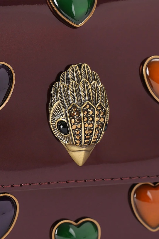 Kurt Geiger London torebka skórzana Shoreditch 5384354309 bordowy