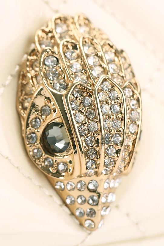 Kurt Geiger London torebka skórzana Kensington 5021542309 beżowy