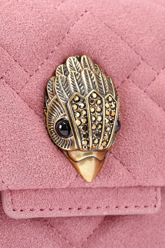 Kurt Geiger London torebka zamszowa Kensington 5017398219 różowy