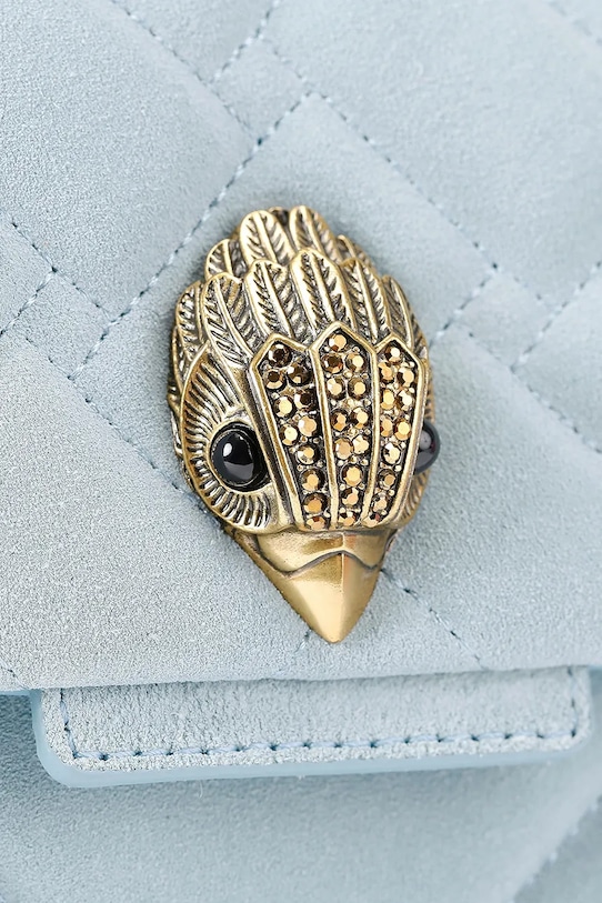 Kurt Geiger London torebka skórzana Kensington 5021582219 niebieski