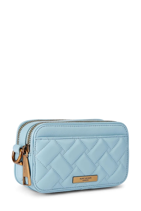 Accesorii Kurt Geiger London geantă de mana din piele întoarsă Kensington 5389182209 albastru