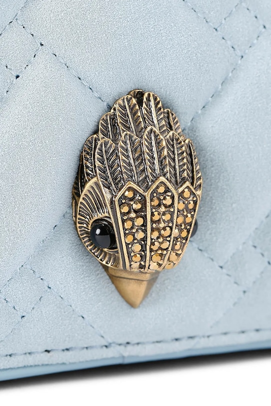 Kurt Geiger London geantă de mana din piele întoarsă Kensington 5389182209 albastru