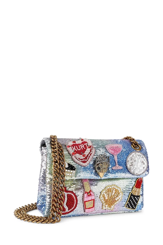 Kabelka Kurt Geiger London Kensington 5380067779 strieborná SS26