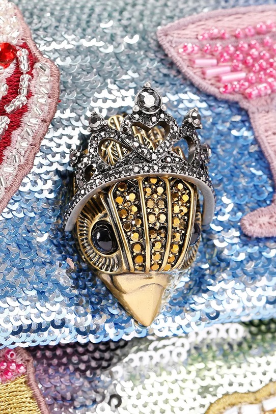 Kabelka Kurt Geiger London Kensington 5380067779 strieborná