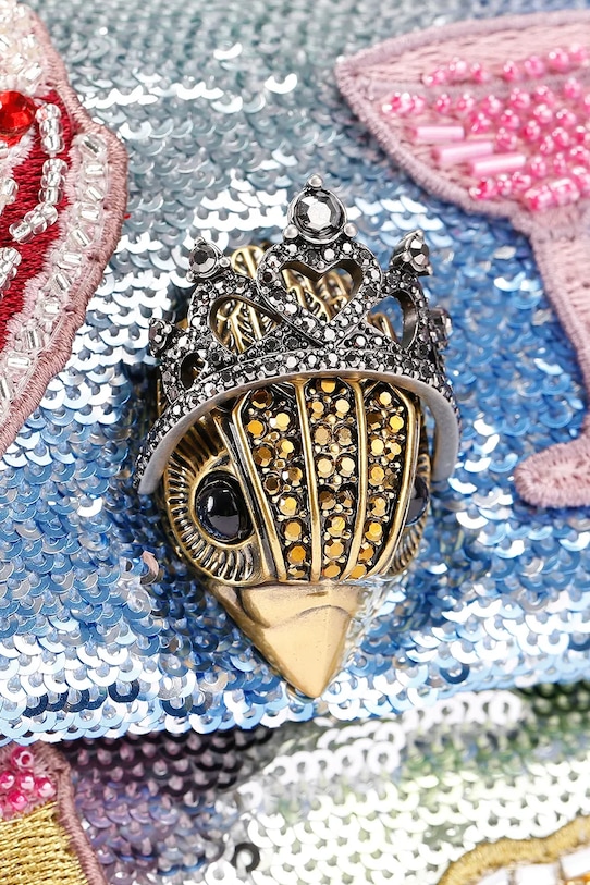 Kabelka Kurt Geiger London Kensington 5380067779 strieborná