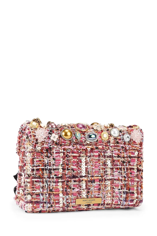 Akcesoria Kurt Geiger London torebka Kensington 4857257609 bordowy