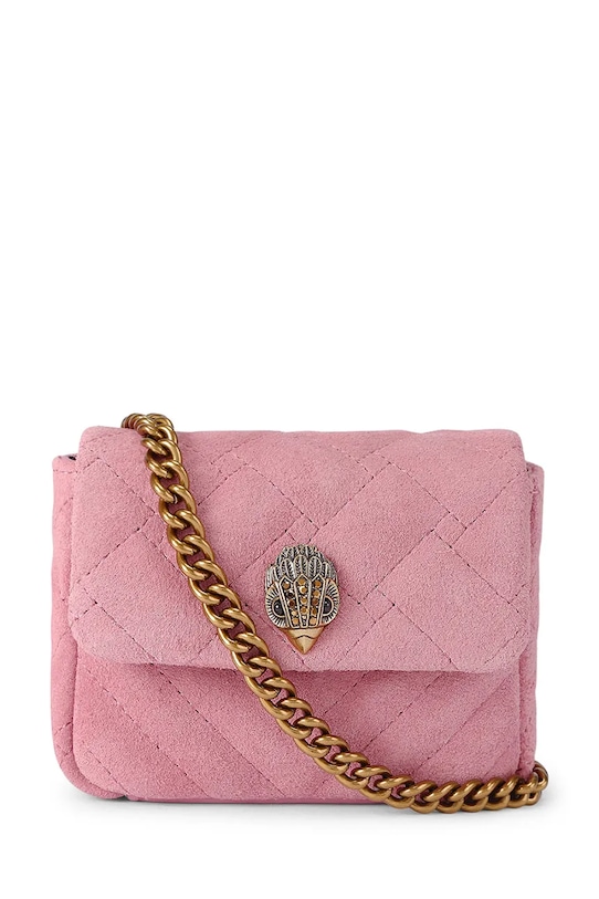 Semišová kabelka Kurt Geiger London Kensington semišová koža ružová 5365098209