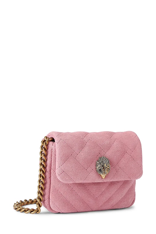 Semišová kabelka Kurt Geiger London Kensington 5365098209 ružová SS26