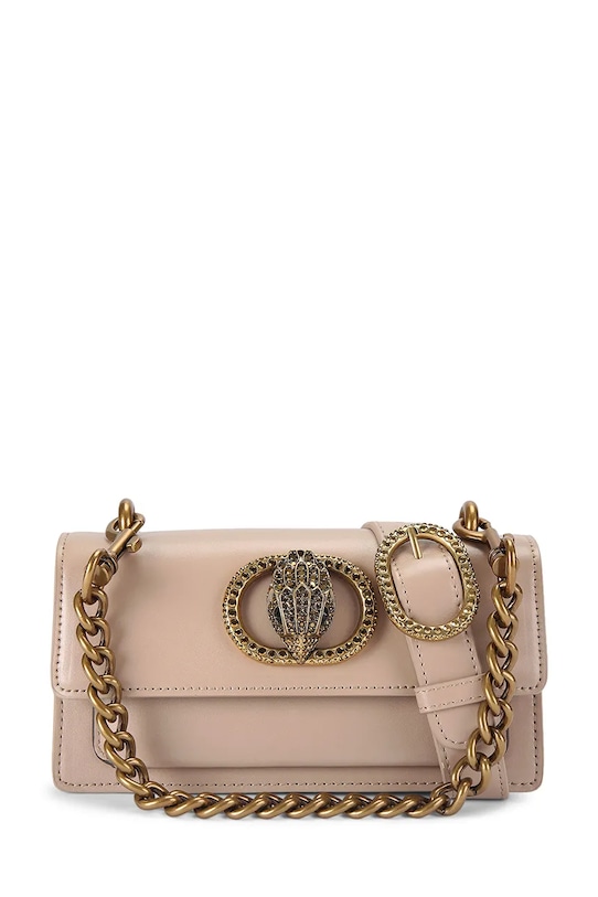 Kurt Geiger London torebka skórzana Chelsea skóra licowa beżowy 5266747109