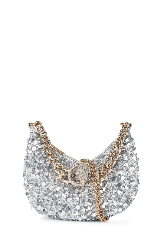 Kabelka Kurt Geiger London Chelsea textilný strieborná 4354663779