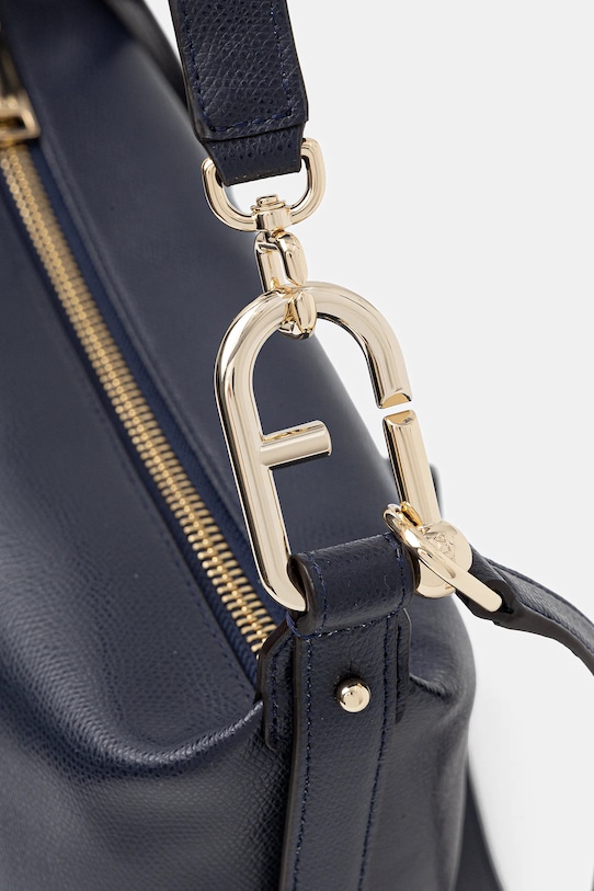Furla poșetă de piele Tonie M Hobo bleumarin WB01964.A.0023.2676S