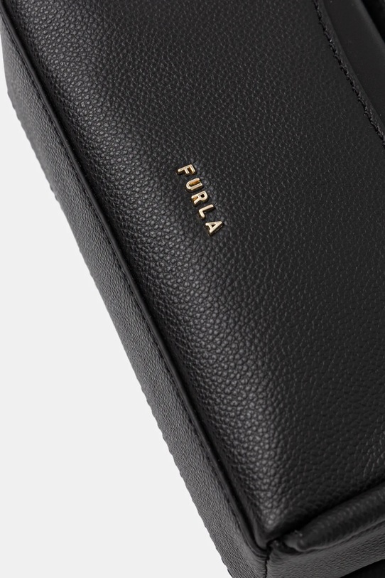 Furla torebka skórzana Nicole Mini Boston Bag czarny WE00893.BX4296.O6000