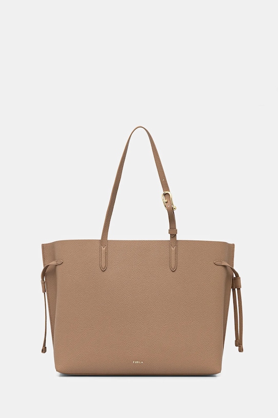 Furla torebka skórzana skóra licowa beżowy WB02001.BX4329.4619S